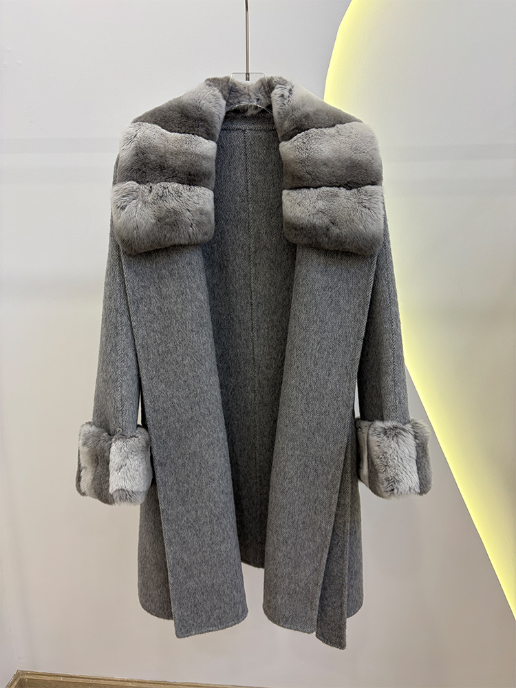 Wool Coat Peacoat - Jaket Mantel Bulu Asli Musim Gugur