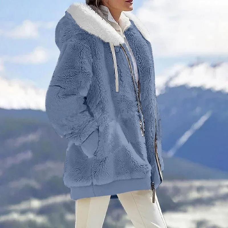 Wool Coat Peacoat - Jaket Wanita Musim Dingin 2025, Bulu