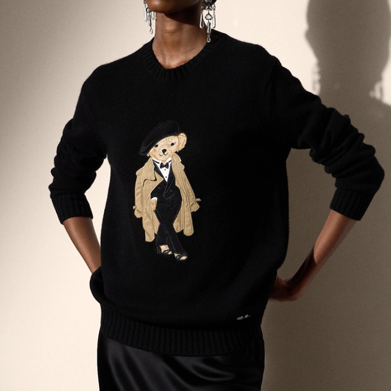 Wool Coat Peacoat - Sweater Rajut Teddy Bear Wanita Model