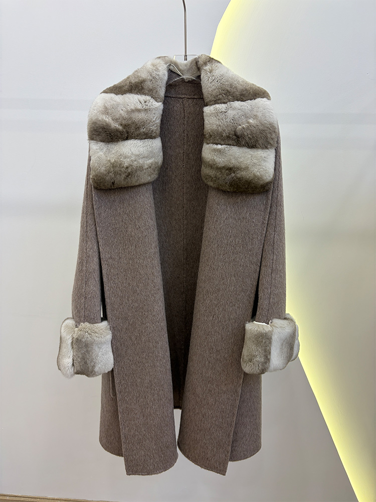 Jaket Mantel Bulu Asli Musim G - Wool Coat Peacoat ulasan dan harga
