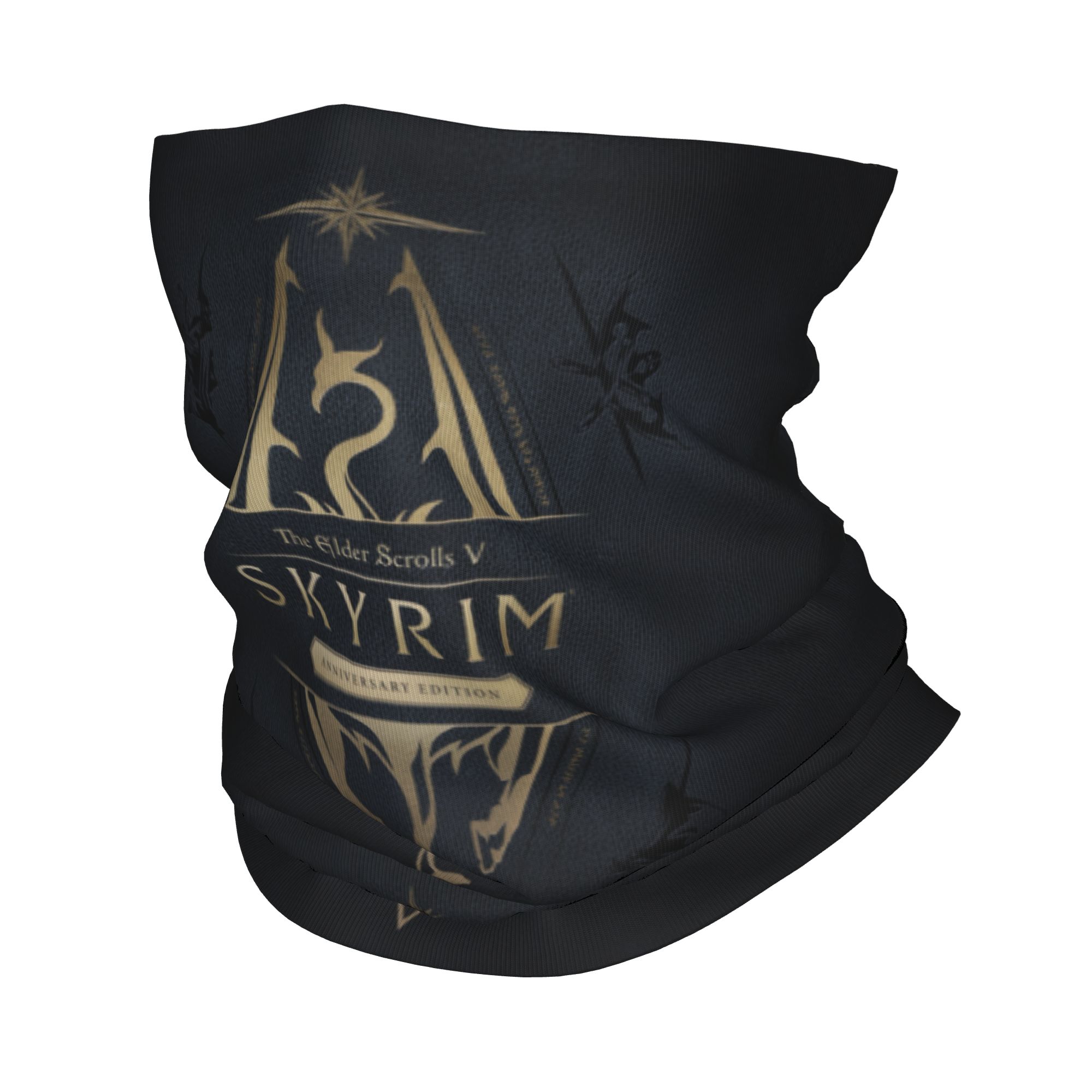 Bandana Skyrim Logo Kustom, Pe - Neck Gaiter Fleece ulasan dan harga