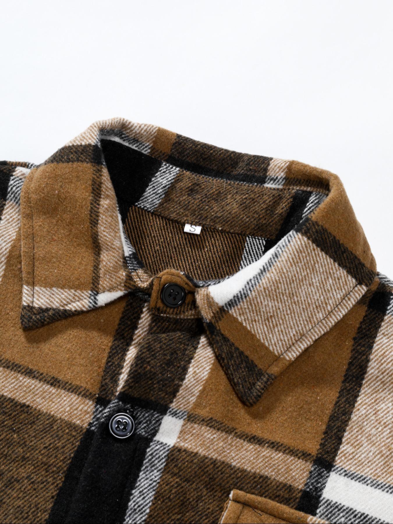 Kemeja Kotak-kotak Retro Pria  - Flannel Shirt Lined ulasan dan harga