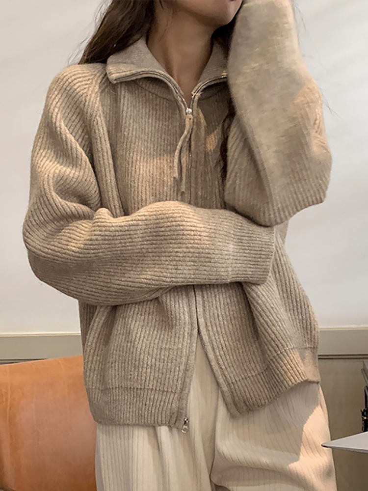 Pakaian Rajut Wanita Musim Gug - Wool Coat Peacoat ulasan dan harga
