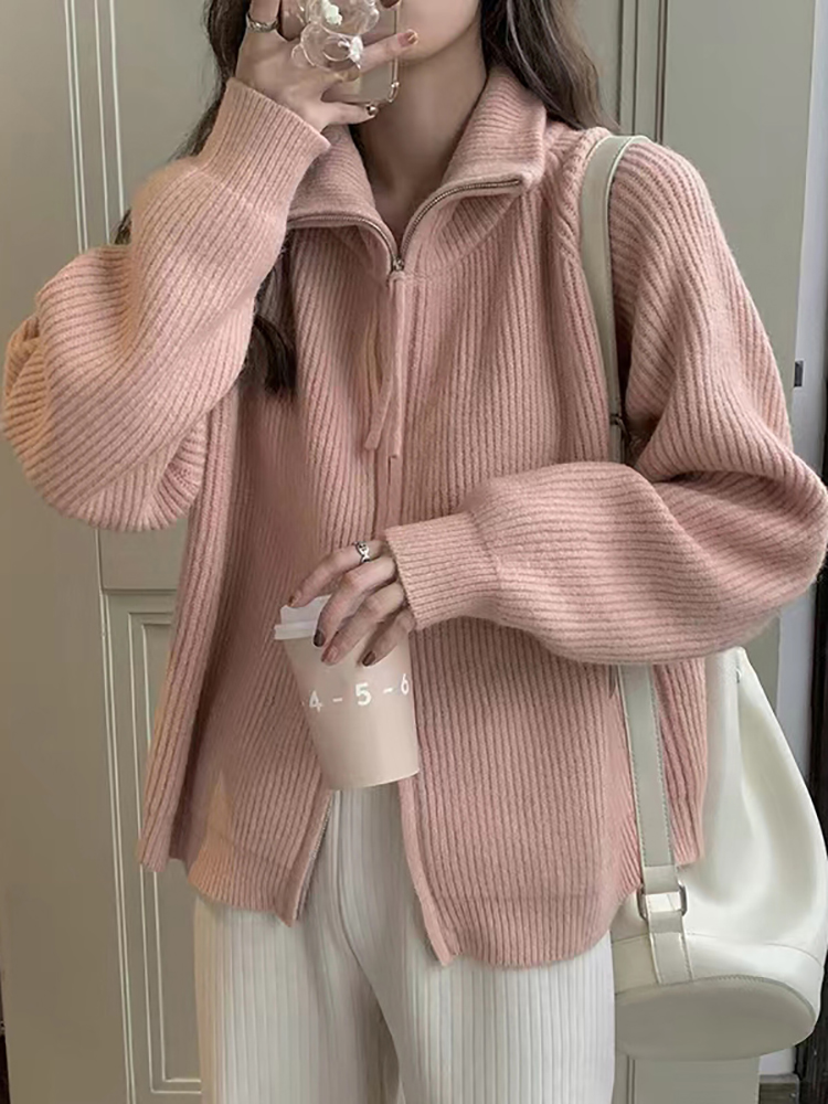 Pakaian Rajut Wanita Musim Gug - Wool Coat Peacoat ulasan dan harga